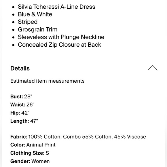 Silvia Tcherassi Catalina del Mar Sangria Striped Cotton Midi Dress 💖💖💖 - Picture 8 of 8